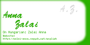 anna zalai business card